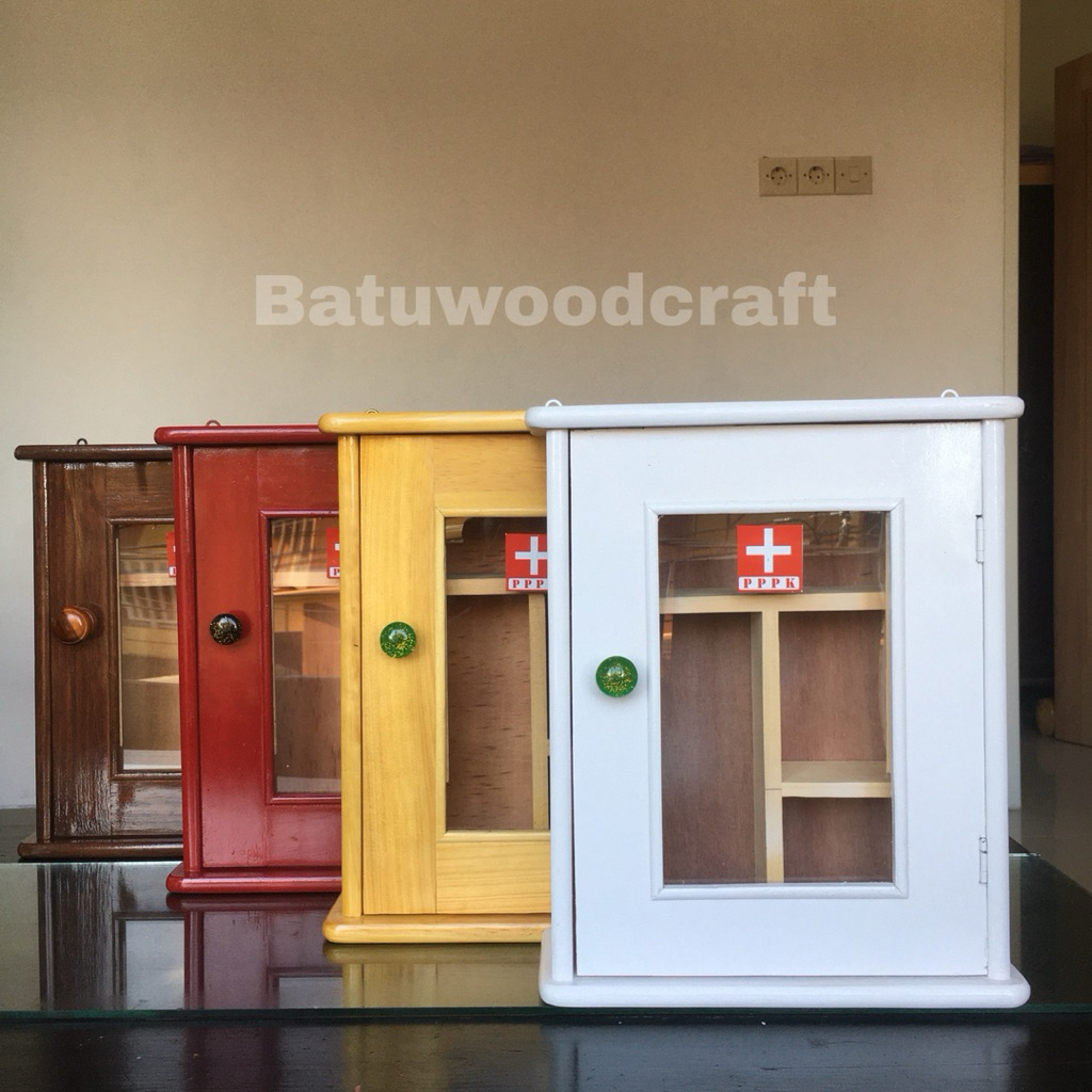 Kotak Obat Kecil Kotak P3K Kotak Lemari Obat Kayu Kode K11