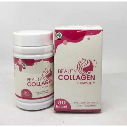 Beauty Glow Kolagen/Kapsul Beauty Collagen | Premium Collagen kapsul kulit kenyal 50 kapsul