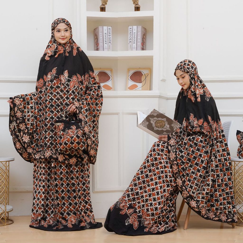 maw_arbatik MUKENA BATIK CAP/MUKENA BATIK JUMBO/MUKENA JUMBO DEWASA