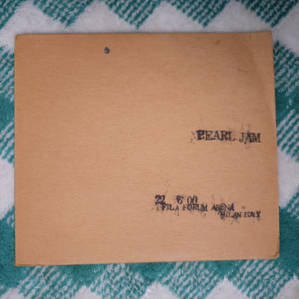 CD PEARL JAM : 22-6-00 FILA FORUM ARENA MILAN ITALIA