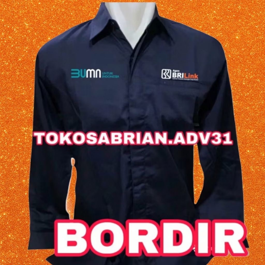 Kemeja Agen Brilink Baju Agen BRILink Seragam Brilink