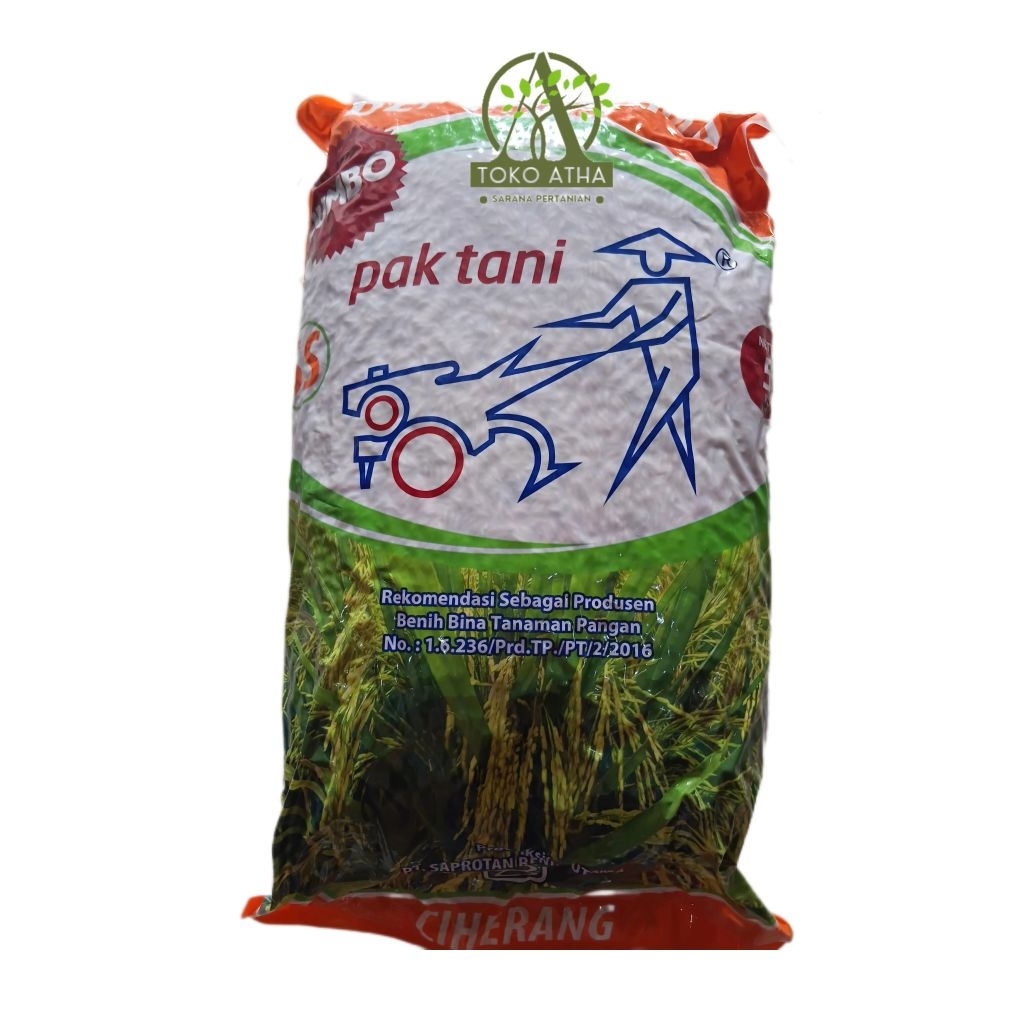 Benih Padi Ciherang Jumbo Pak tani 5kg