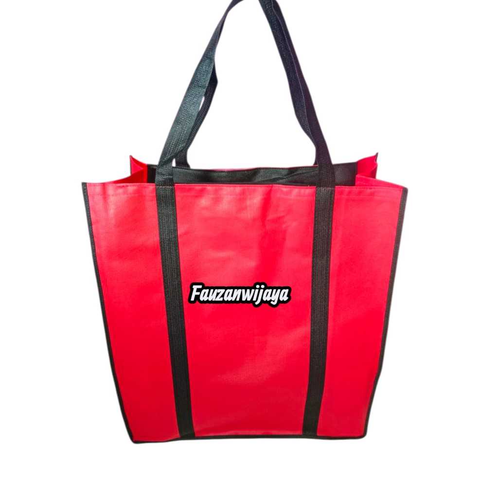 Tas Belanja Jumbo , Tas Laundry Bag resleting / tali tas spunbond