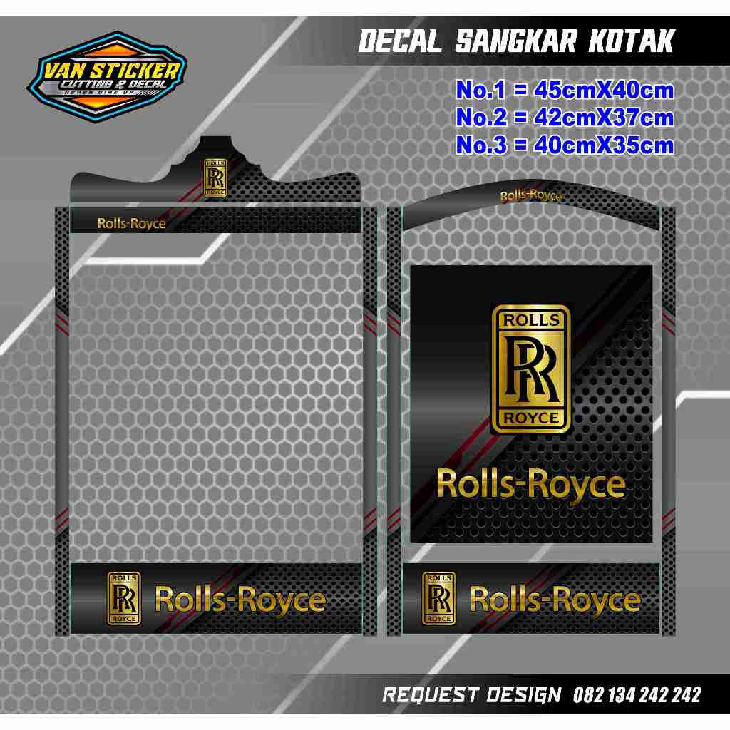 decal sangkar roll royce