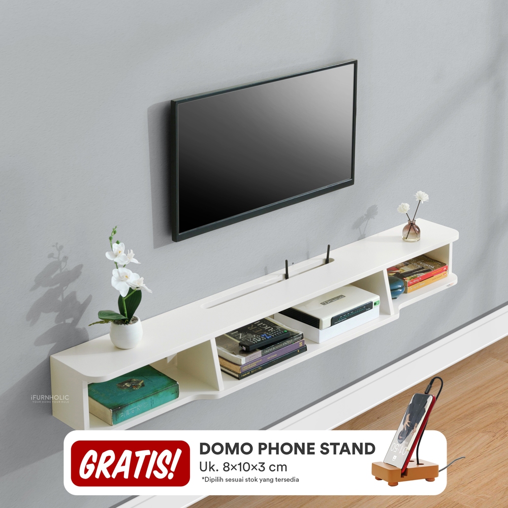 iFURNHOLIC Henry Henry Floating Tv Rack Rak Tv Gantung Meja Tv Minimalis Meja Tv Gantung