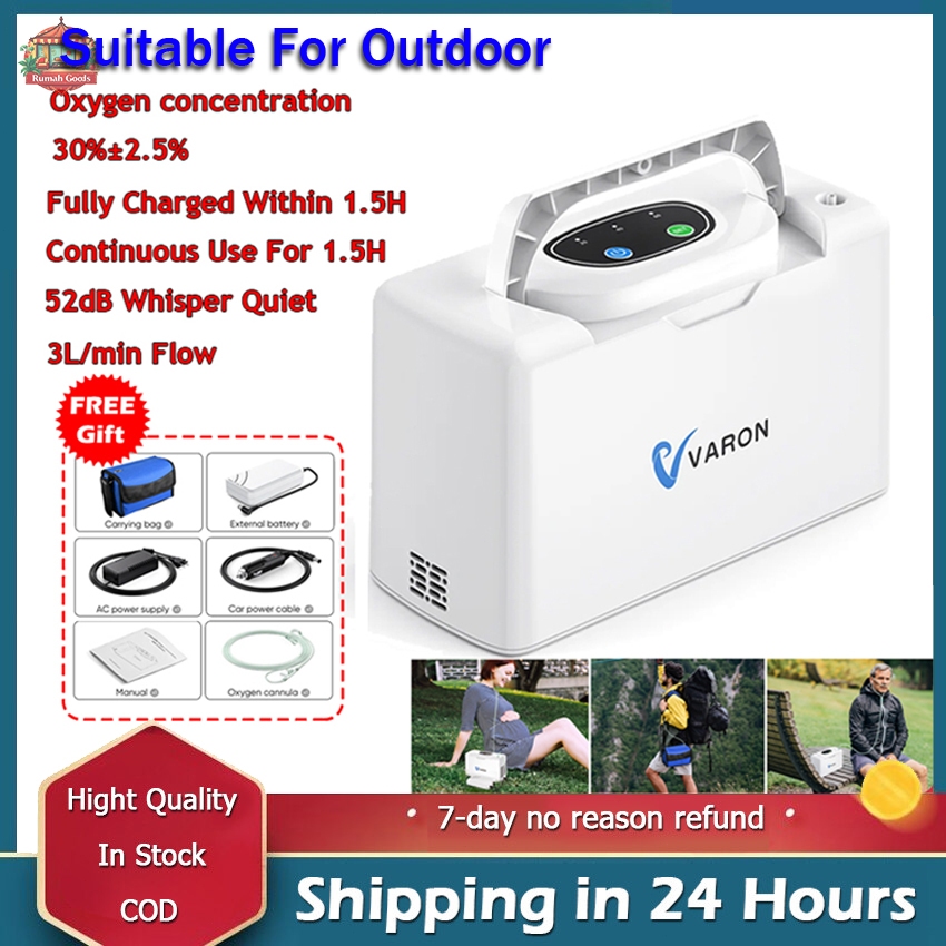 NT-05 Konsentrator Oksigen Portabel 3L/menit dengan Generator Oksigen Baterai Mesin Ventilator Oksig