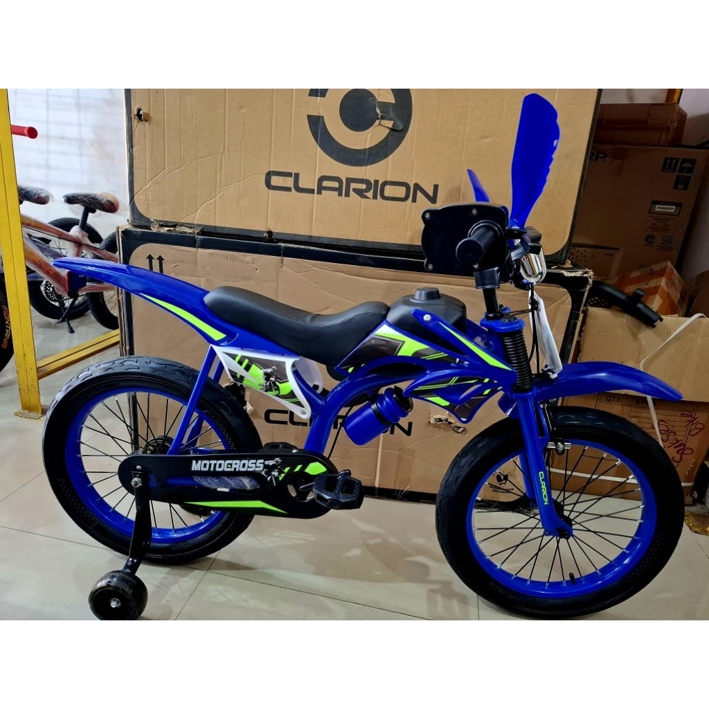 Sepeda Anak Laki-Laki BMX 18 Inch MOTOCROSS CLARION BY PACIFIC ( Warna Biru )