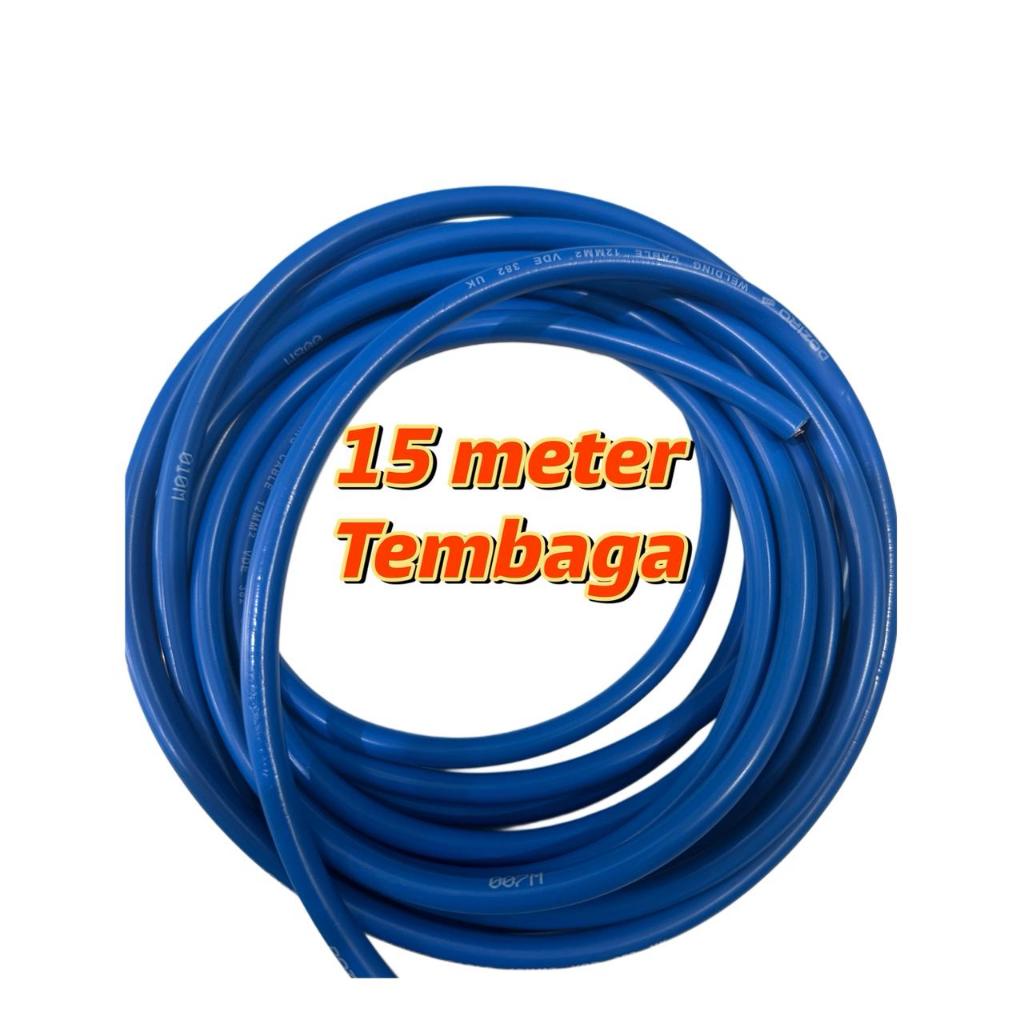 Kabel las 15 meter tembaga doziro kabel trafo las listrik 120 ampere 450 -900 watt