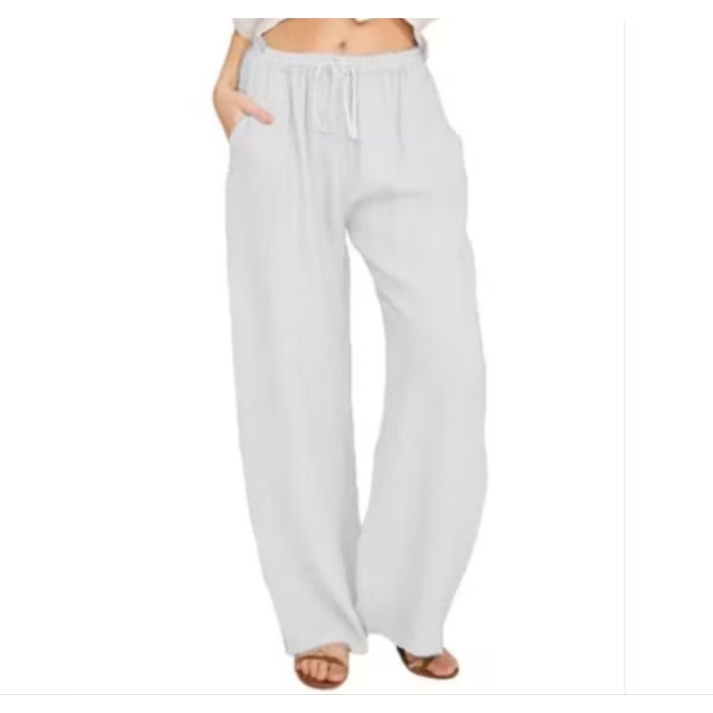 Celana Linen Kulot Wanita Terbaru Celana Katun Linen Wanita Reguler Celana Kulot Cewe || CELANA LINE