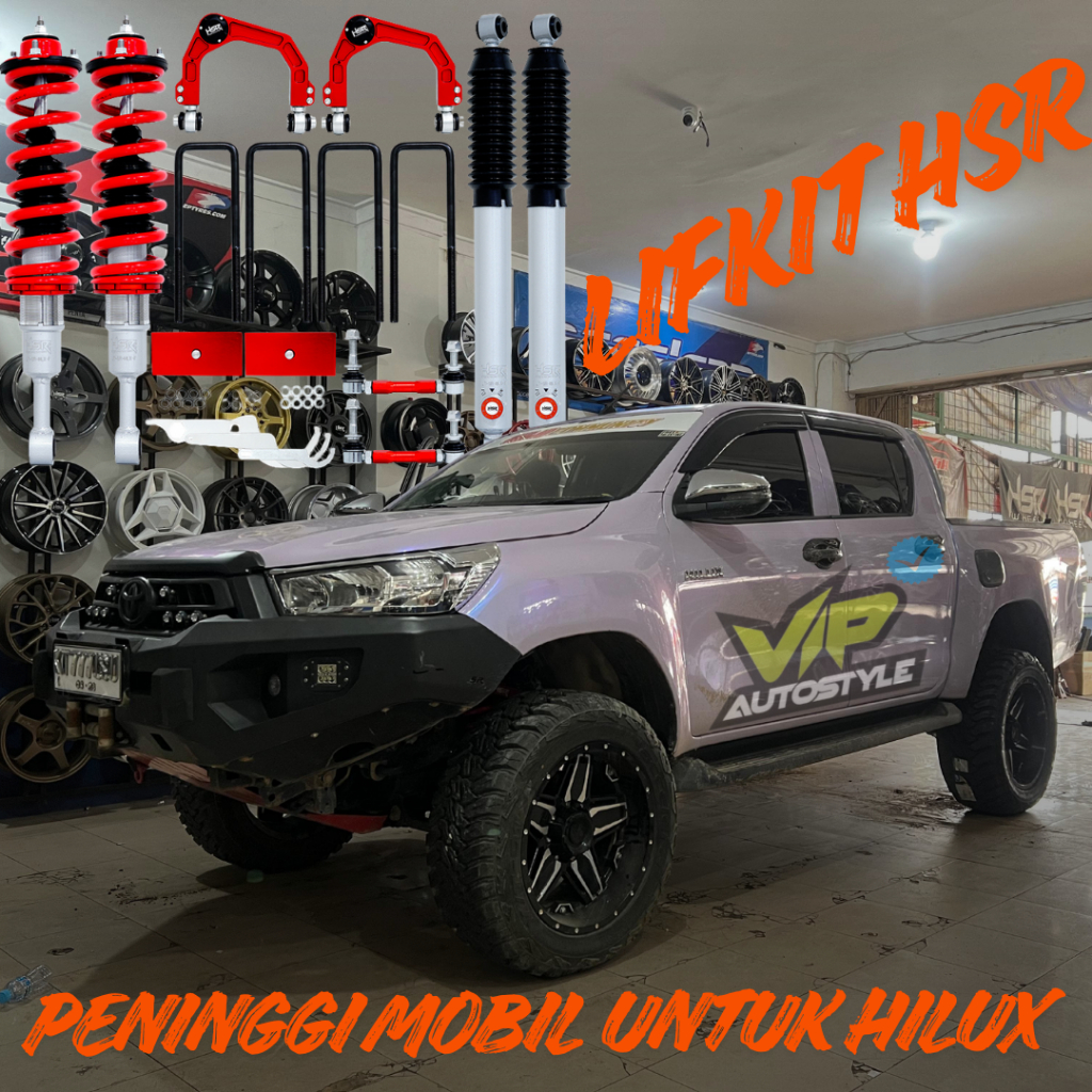 Peninggi Mobil Toyota Hilux - LIFKIT HSR SHOCK ABSORBERS TOYOTA HILUX - hsr wheel Pluit