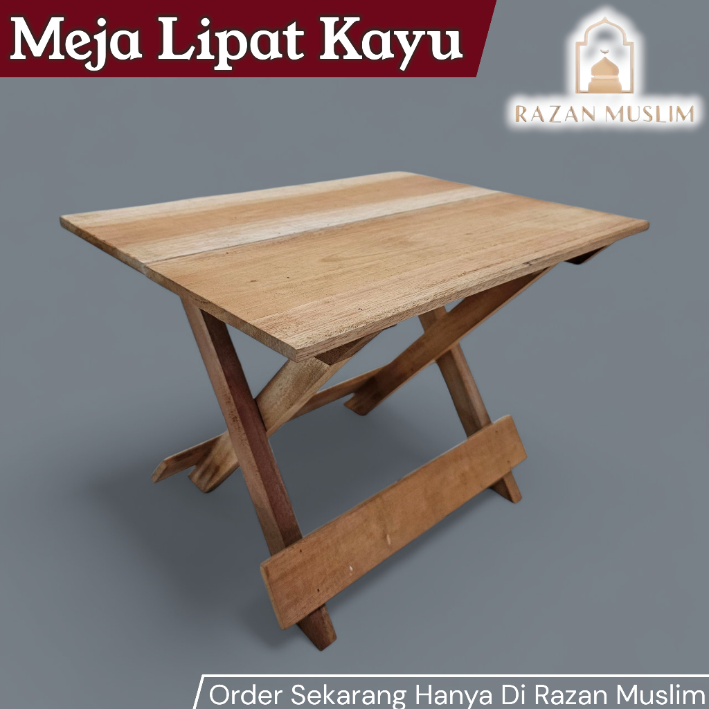 GROSIR meja ngaji lipat polos non plitur / rekhal ngaji /dampar ngaji/ meja laptop free ongkir bisa 