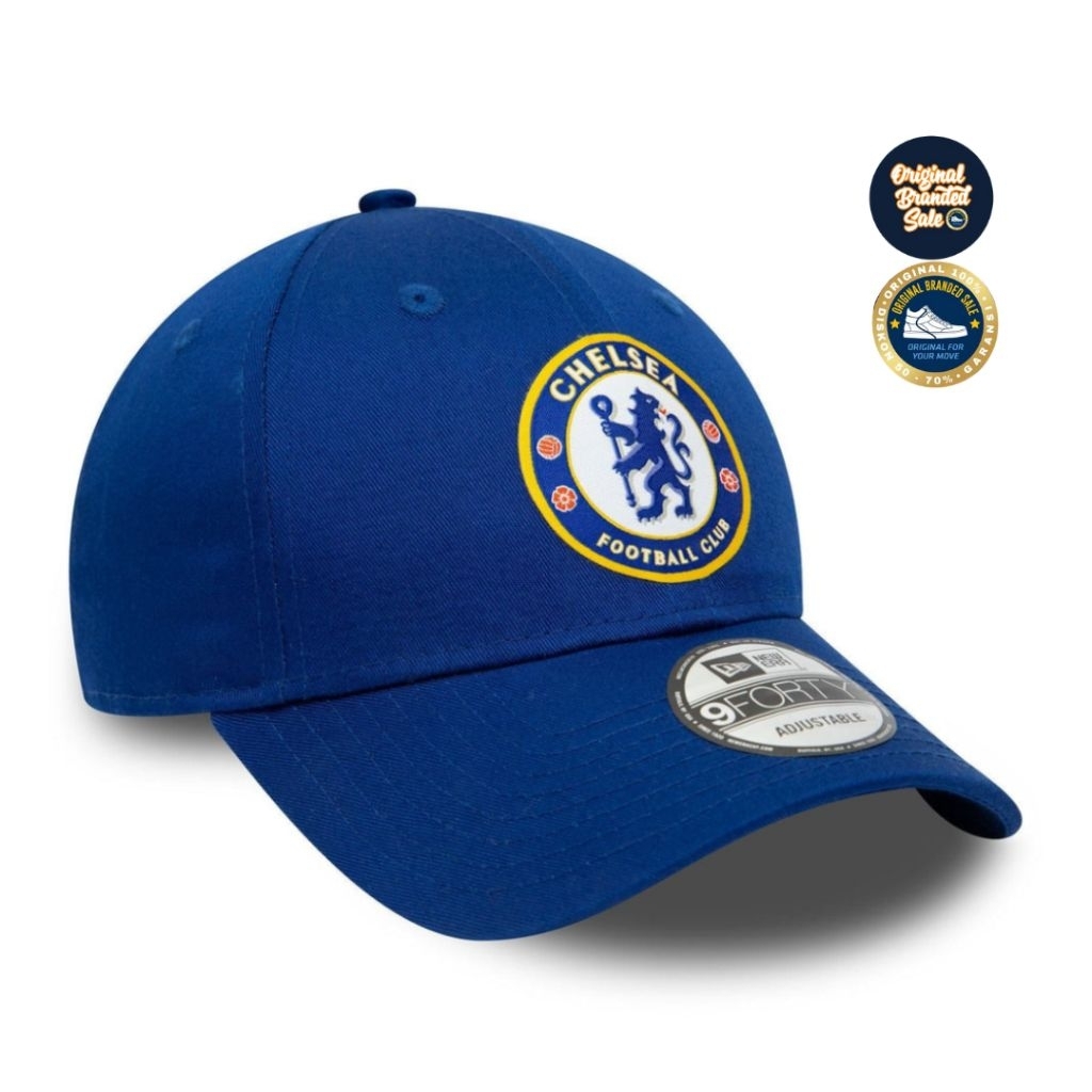 ORIGINAL GARANSI TOPI NEW ERA CHELSEA FC 9FORTY BLUE