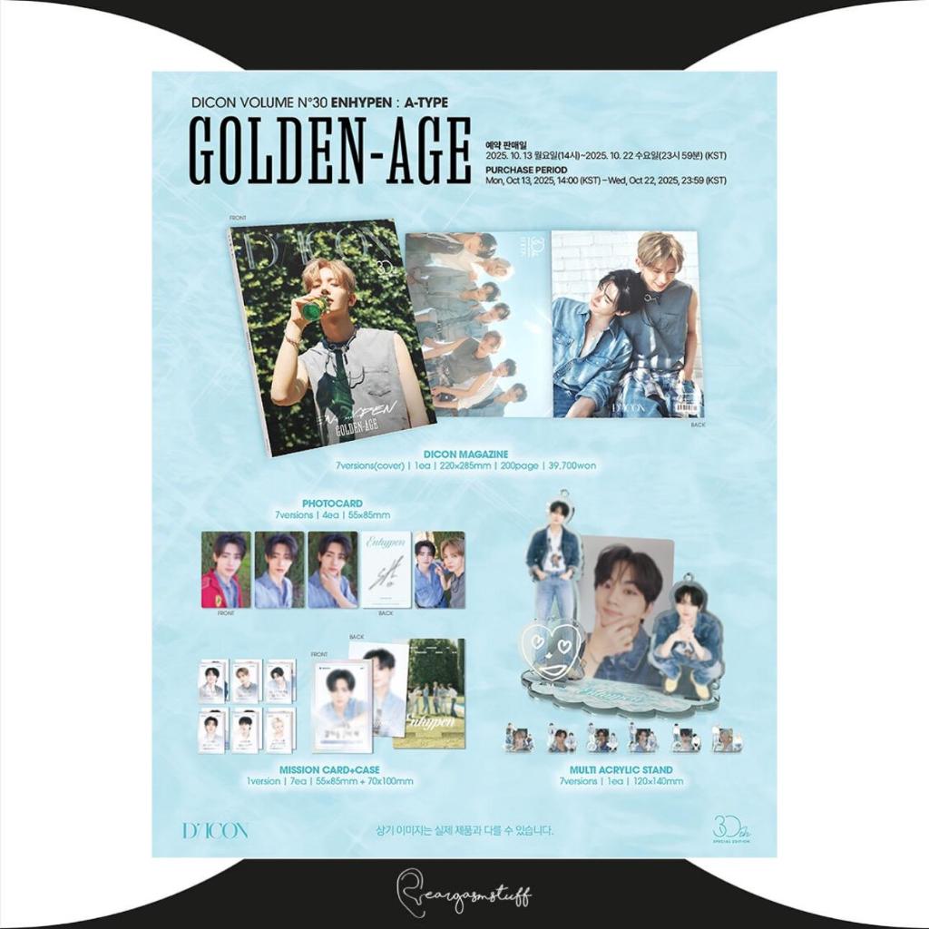 DICON ENHYPEN DICON VOLUME NO 30 ENHYPEN GOLDEN AGE / EVEN-MORE