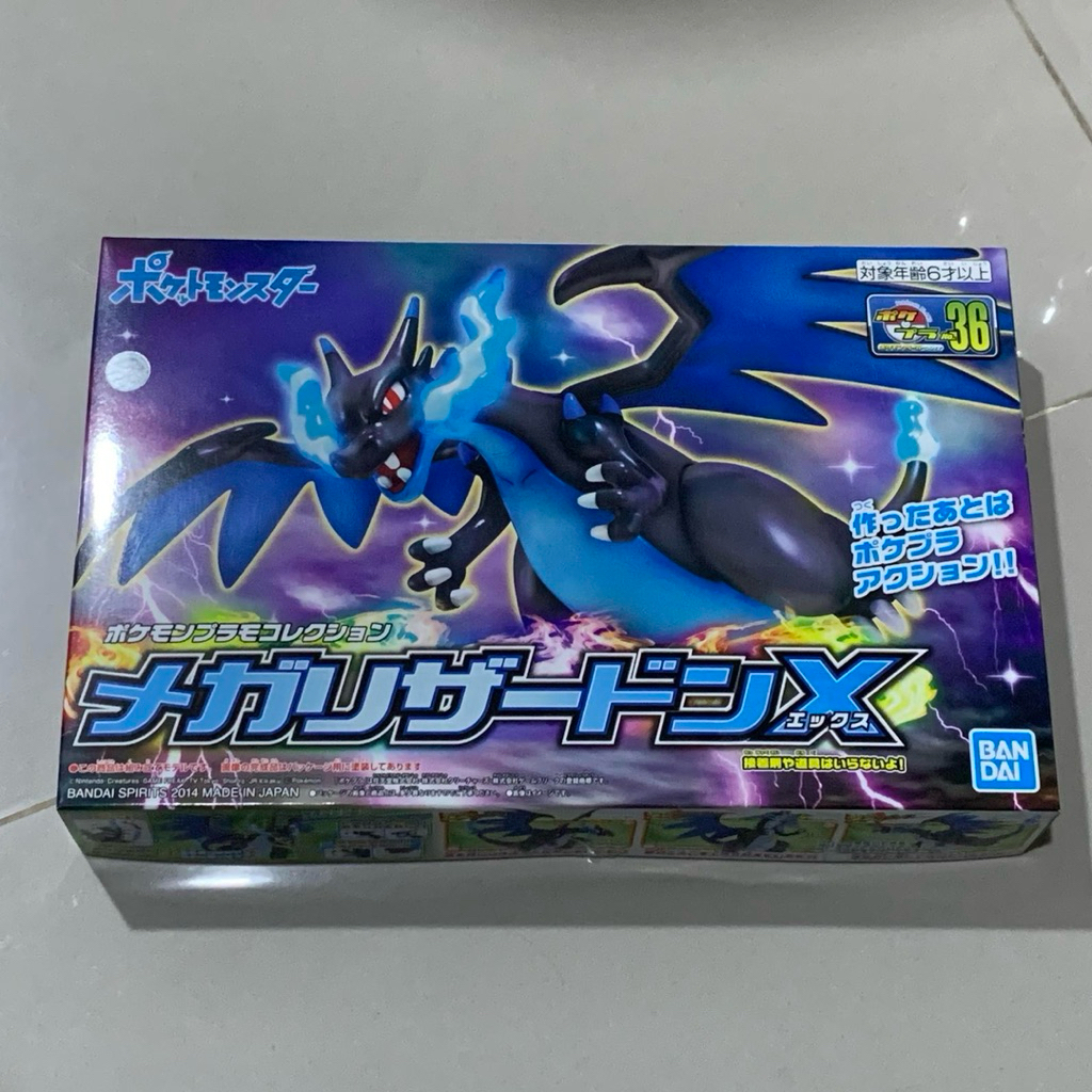 Plamo Pokemon Collection Mega Charizard X 36 LIZARDON X Model Kit Bandai