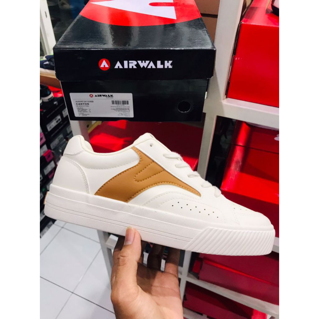 BIG SALE AIRWALK DURHAM PUTIH [AIWX1109576W] ORIGINAL SEPATU PRIA/CASUAL/SNEAKERS