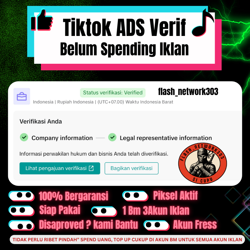 AKUN TIKTOK ADS + AKUN BM TIKTOK