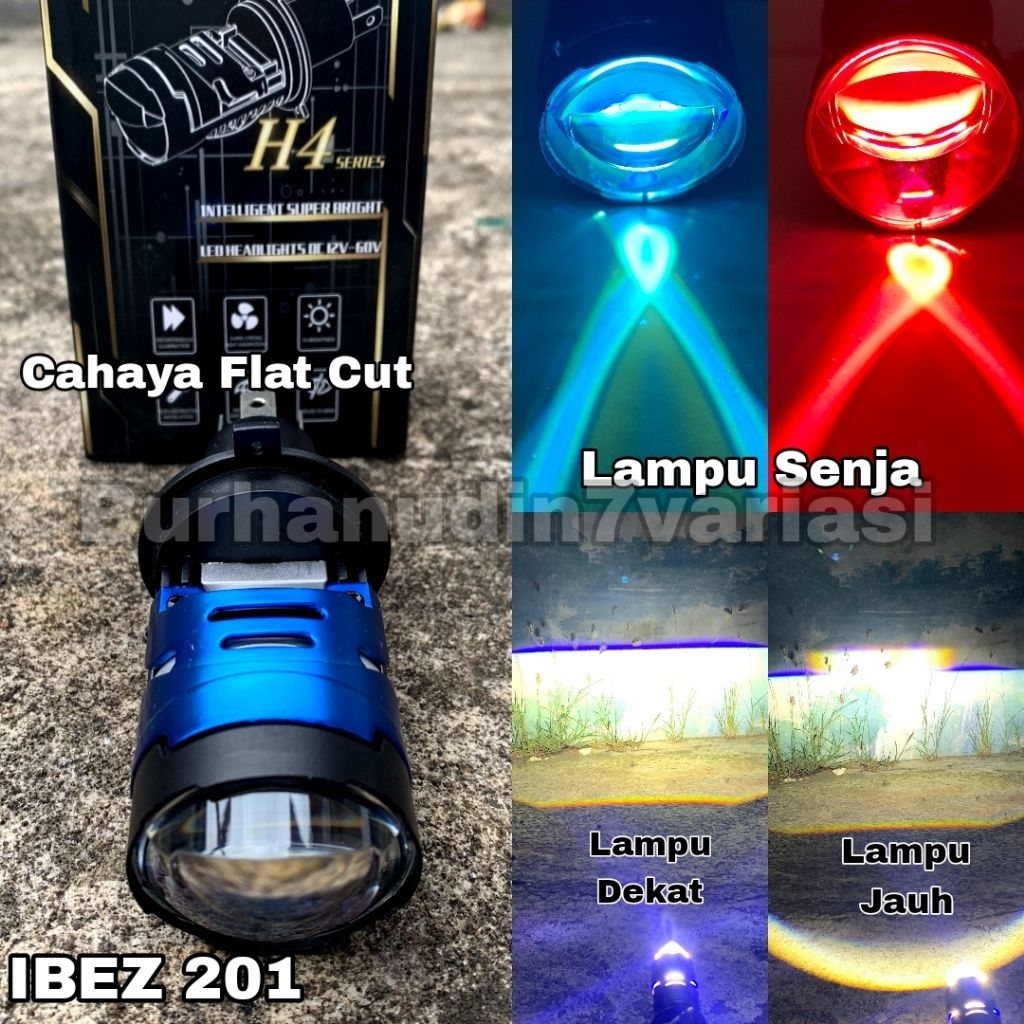IBEZ Lampu Utama Biled H4 IBEZ 201 ada Kipas Pendingin