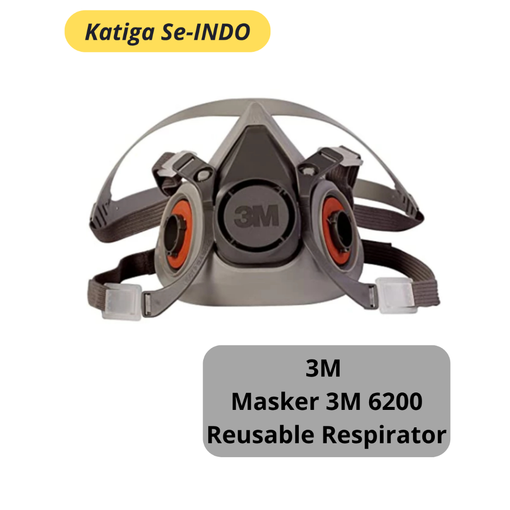 3M Masker Type 6200 Reusable Respirator Original