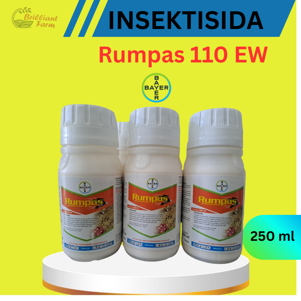 RUMPAS 250 ml / OBAT HERBISIDA / OBAT RUMPUT UNTUK TANAMAN PADI / KACANG HIJAU / KRAI / TIMUN #JM#