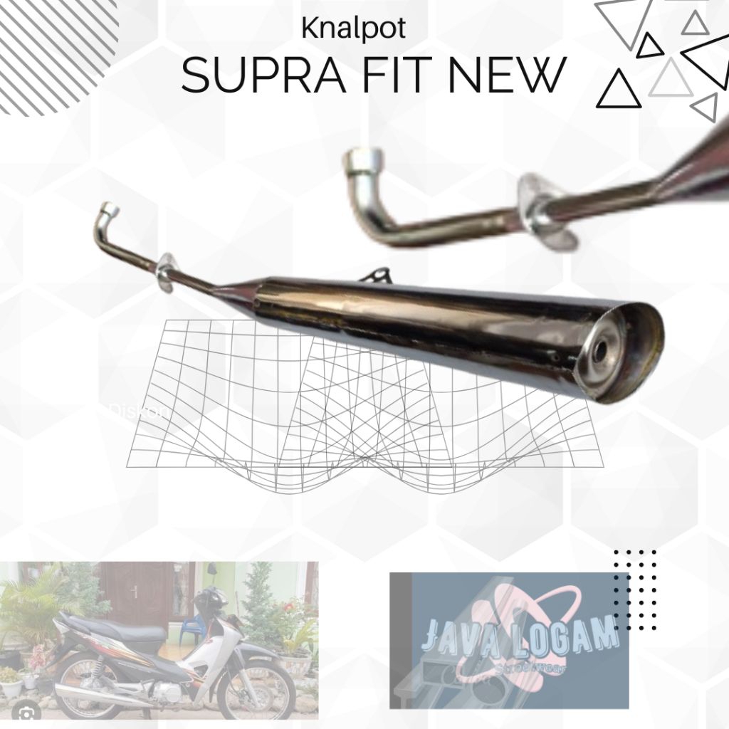 Knalpot  Supra Fit lama/ Supra fit new /Knalpot Standar Supra fit lama/Knalpot Honda supra lama  200
