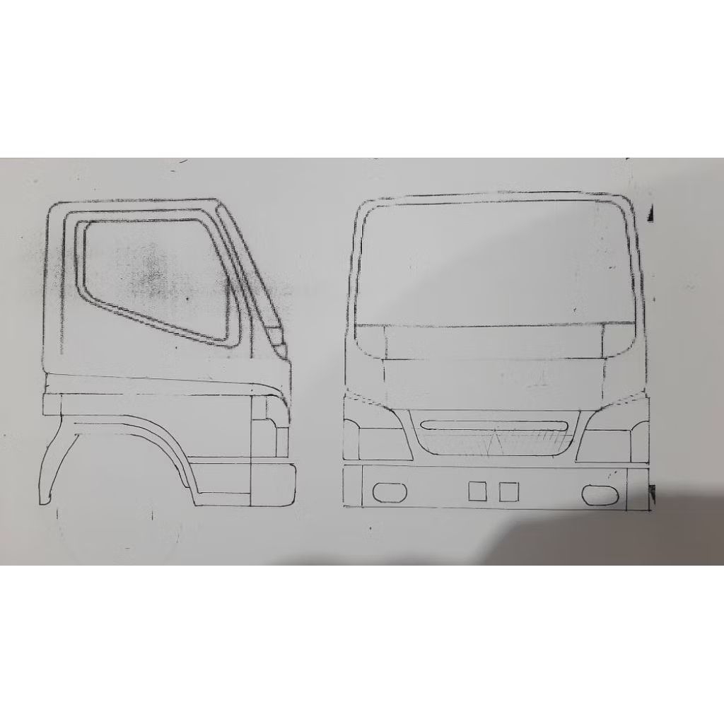 POLA KABIN MINIATUR TRUK SKALA 14