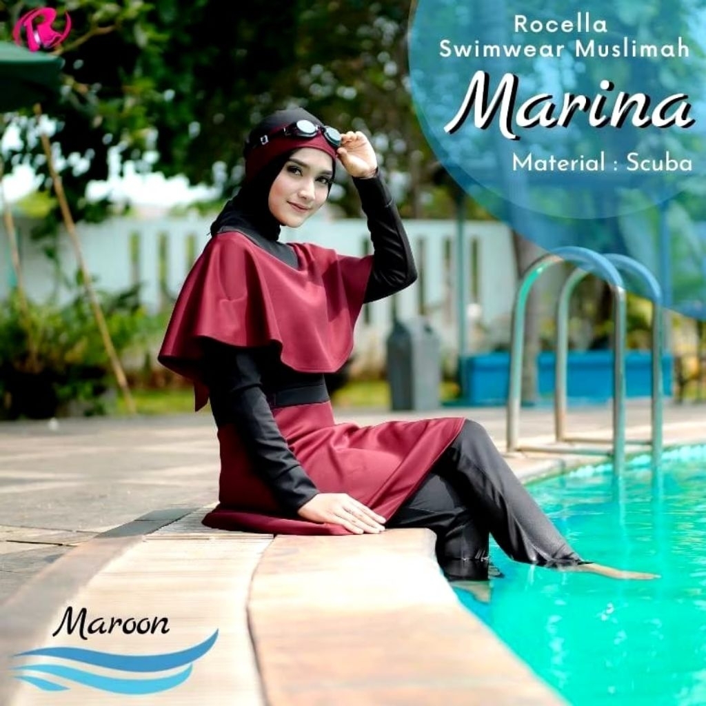 baju renang muslimah merk rocella