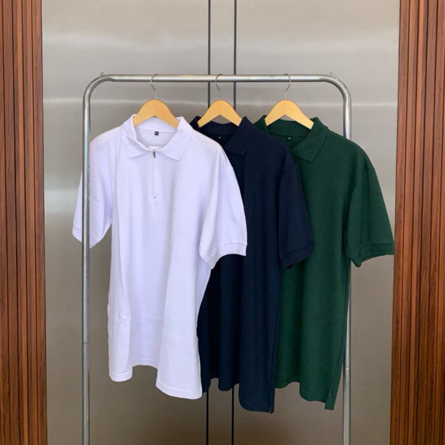 Polo Zipper | Baju Polo Pria
