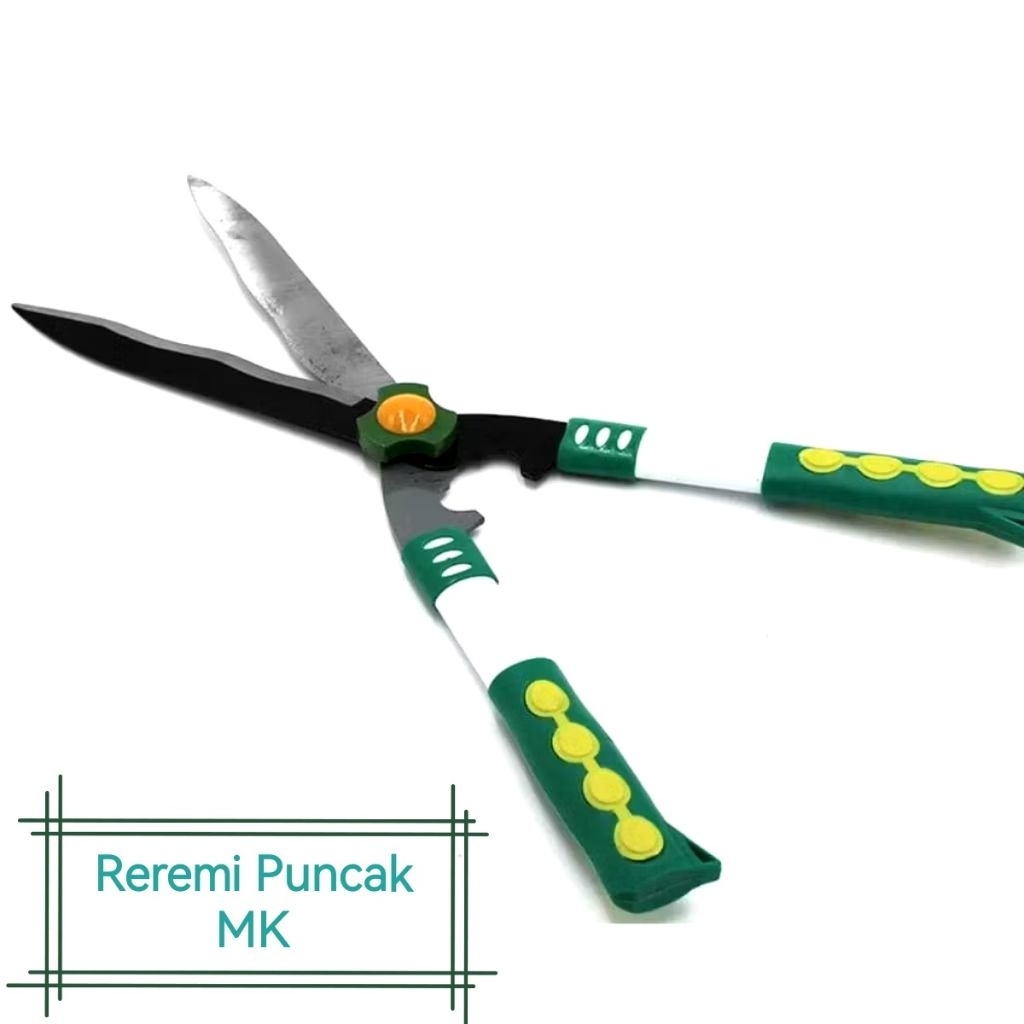 Gunting Potong Rumput Besar Super Tajam Gagang Karet Gunting Pemotong Dahan Pagar Tanaman