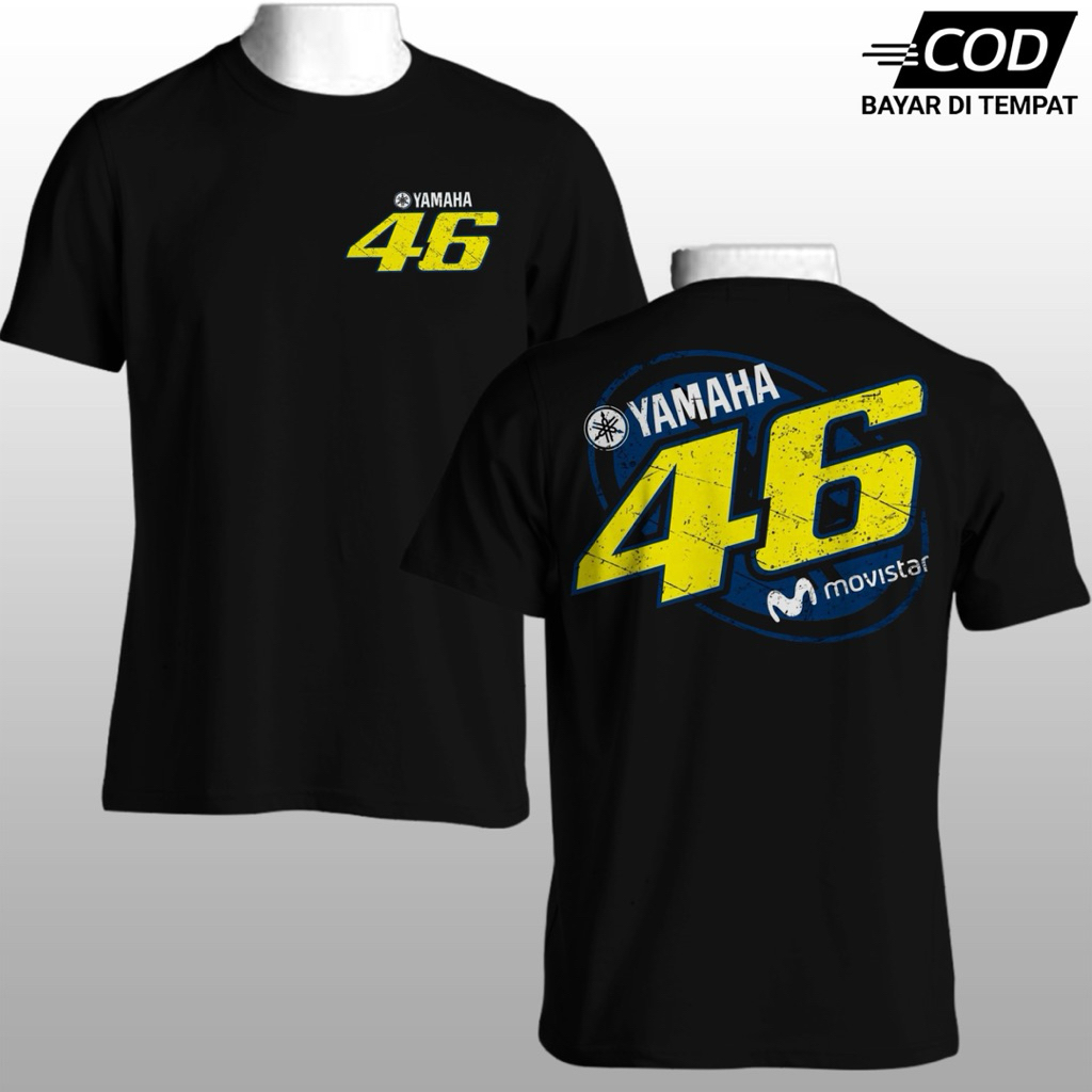 Kaos VR 46 Kaos Otomotif Motor Katun Combed 24s Premium
