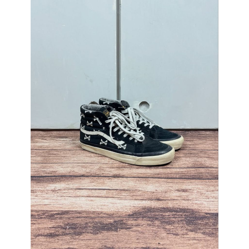 vans sk8-hi x wtaps bones black shoes #JLSS33