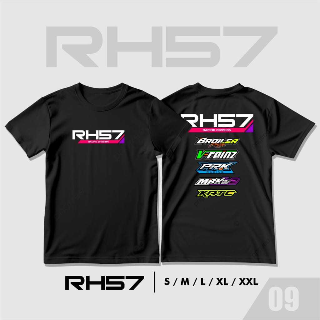 Distro Premium Katun Motif RH57 Kaos Pria Wanita 100% Original Combet 30s