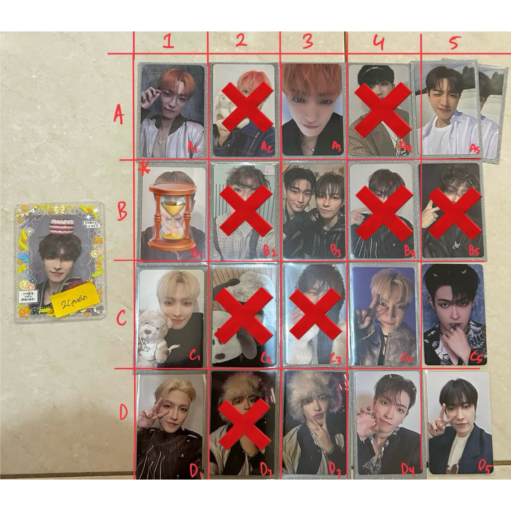 HONGJOONG SEONGHWA ATEEZ OFFICIAL PHOTOCARD PC album & POB