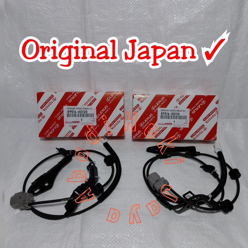 Sensor Kabel ABS Belakang Rear Kiri Kanan Speed Speedometer Kecepatan roda belakang New Vios Gen2 Ge