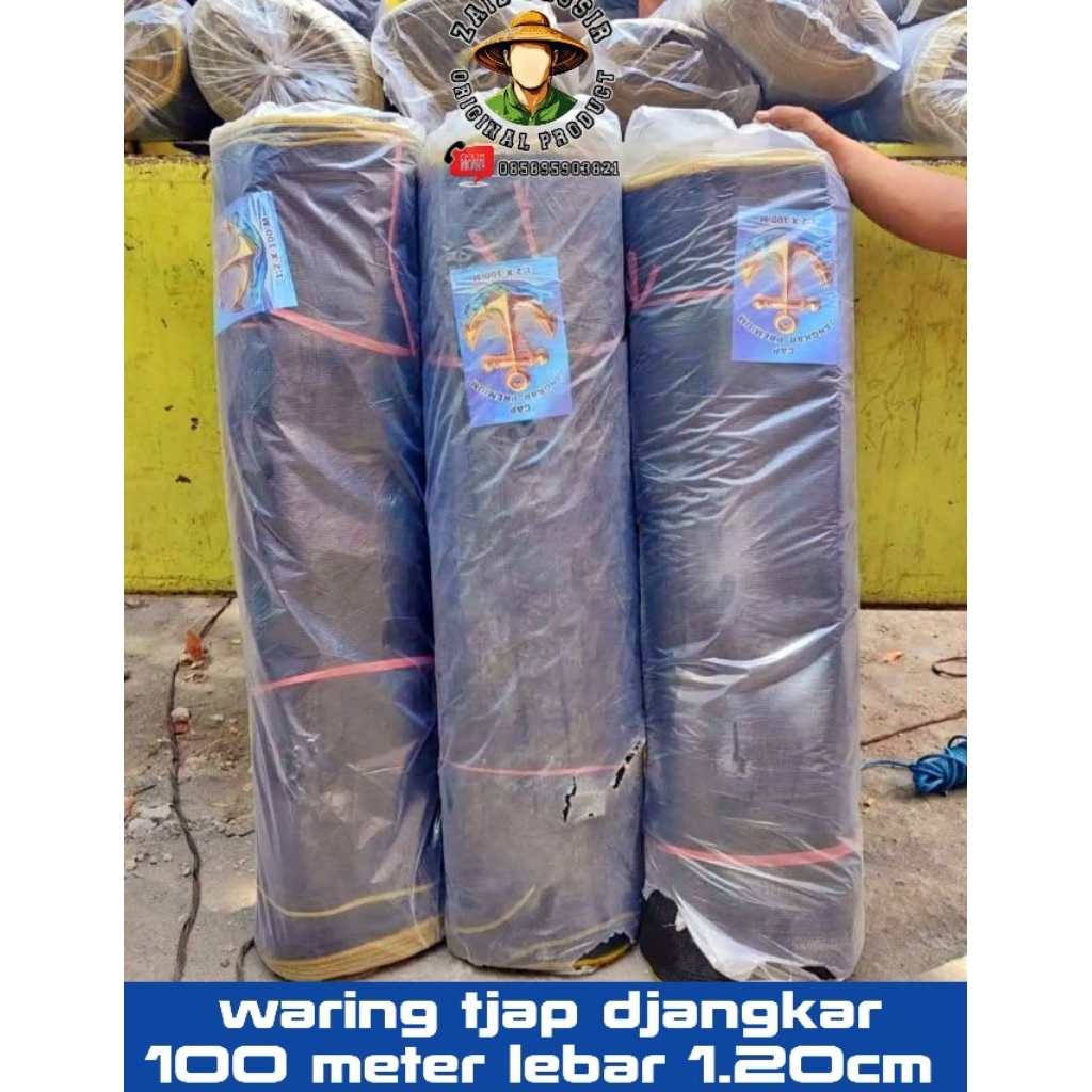 waring tl 1 roll panjang 100 meter tinggi 1.20cm jaring ikan pagar kandang jaring tanaman bahan hade