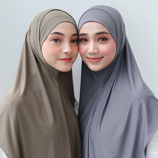 official mahkota - hijab lolly bergo syiria malay bahan jersey / hijab bergo / hijab malaysia /