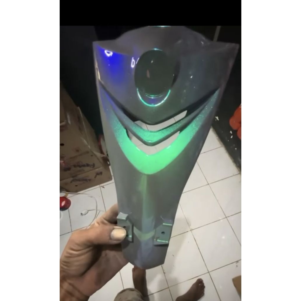 Cat Bunglon Sprite original, Bubuk Putih, Efek Green Blue Tajam