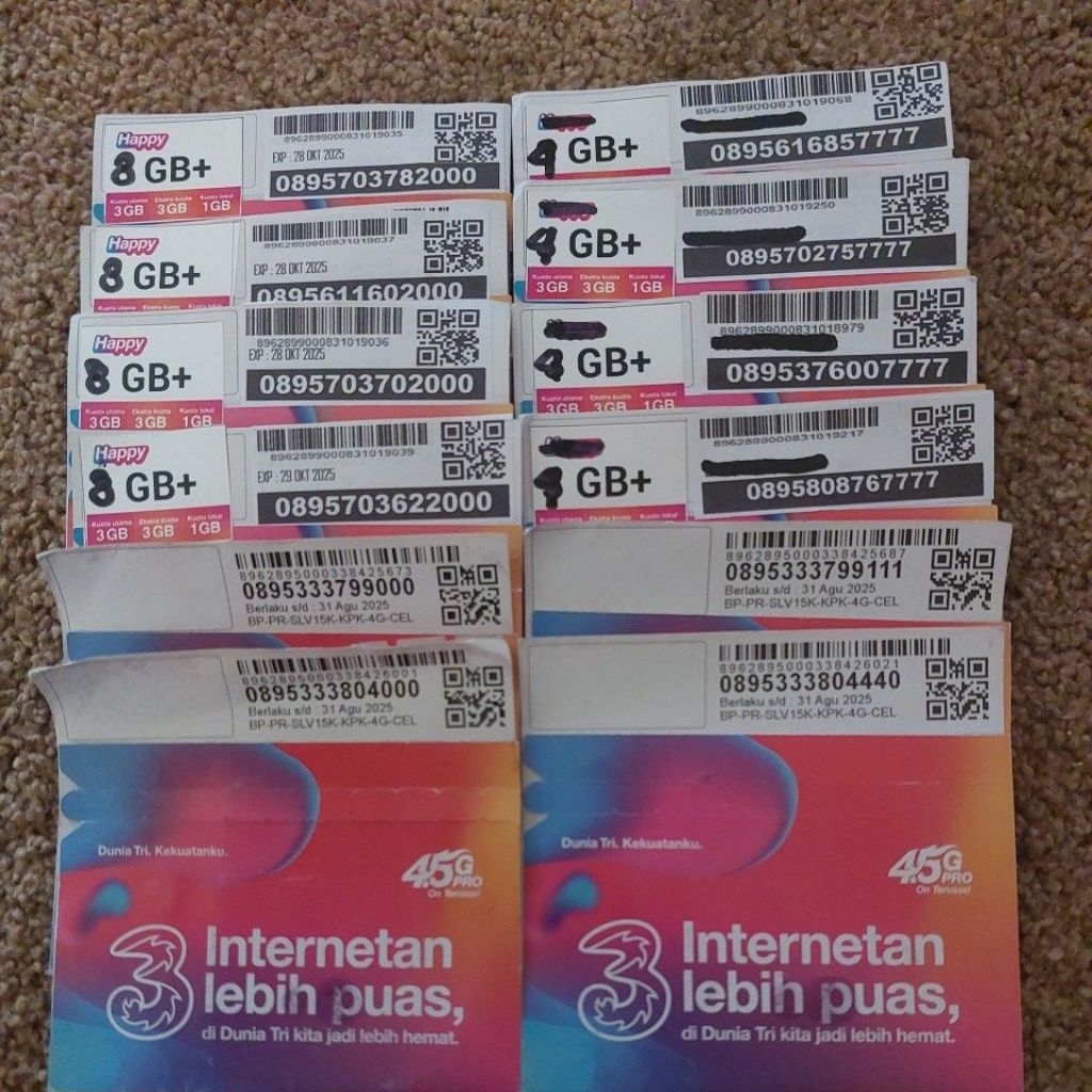 Nomor Cantik Tri AON HOKI MASTER 0895616167777