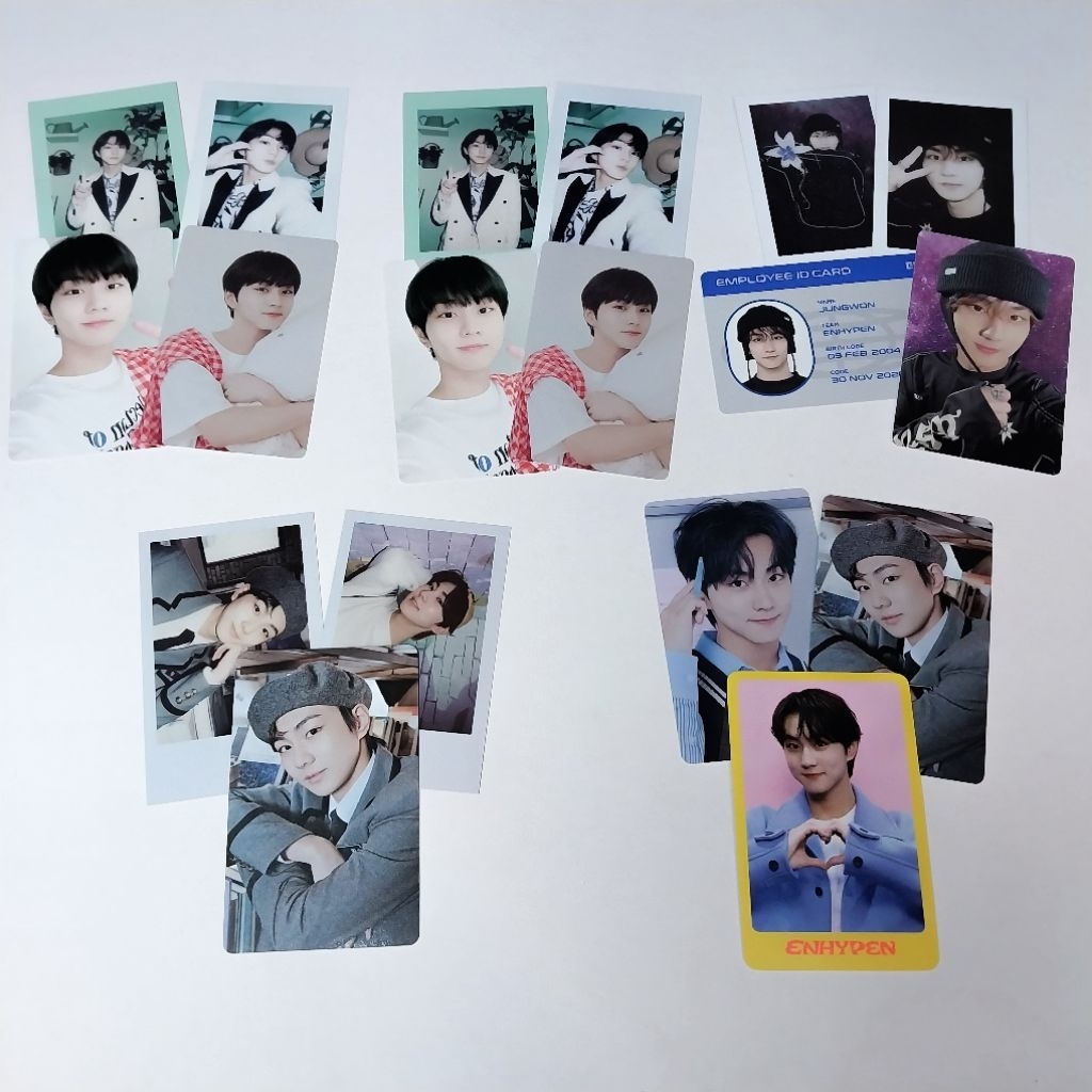 official photocard enhypen jungwon ggu ggu package set