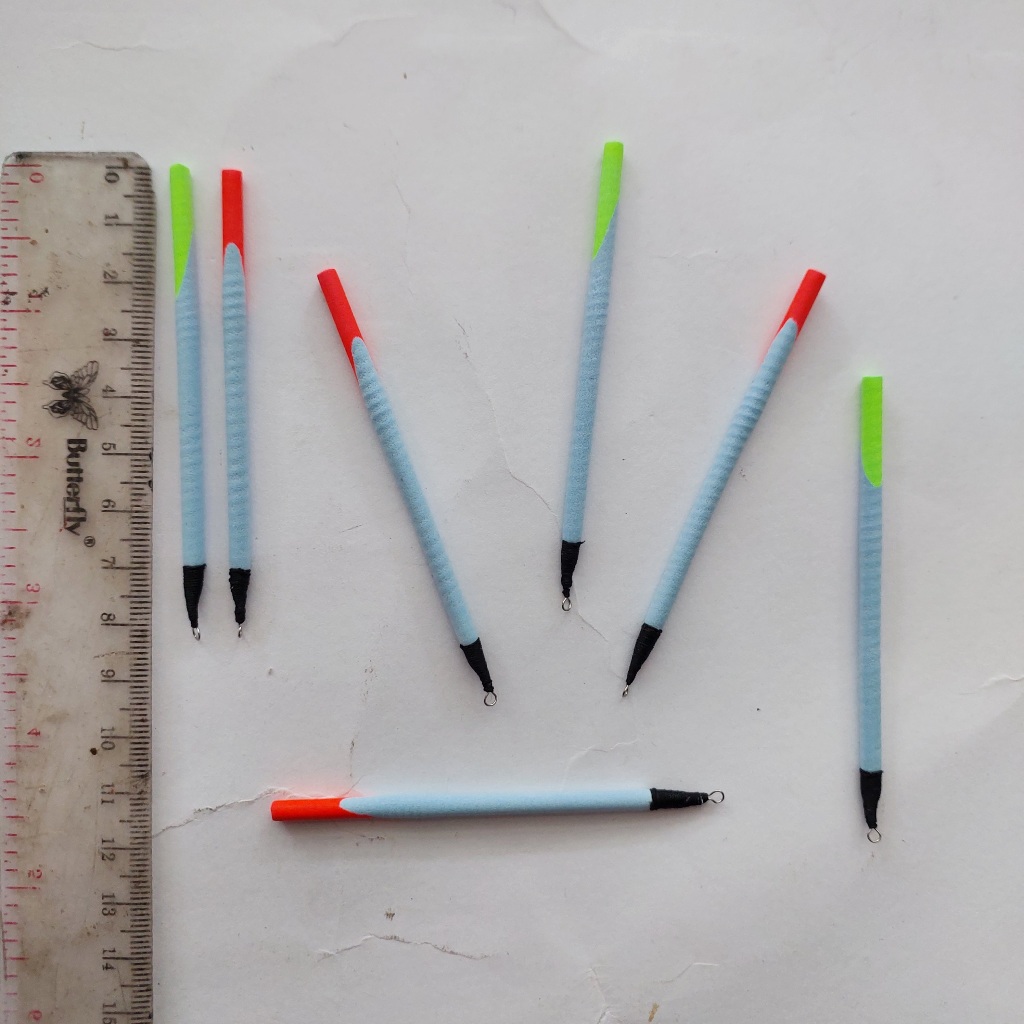 ( Isi 7 Pcs ) Pelampung Kumbul Spon Press Banyak Dicari Super Sensitif Panjang 8 CM Cocok Untuk Manc