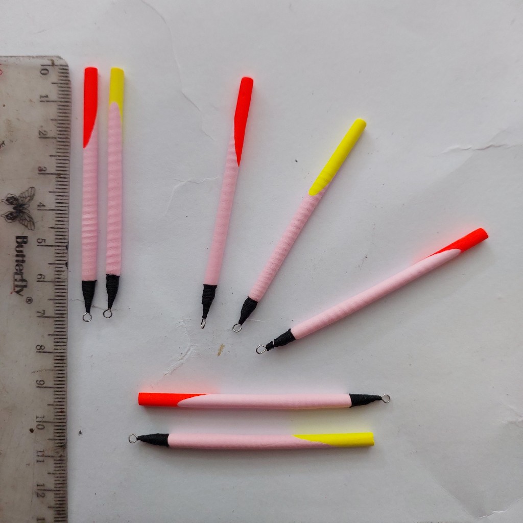 ( Isi 7 Pcs ) Pelampung Kumbul Spon Press Banyak Dicari Super Sensitif Panjang 7 CM Cocok Untuk Manc