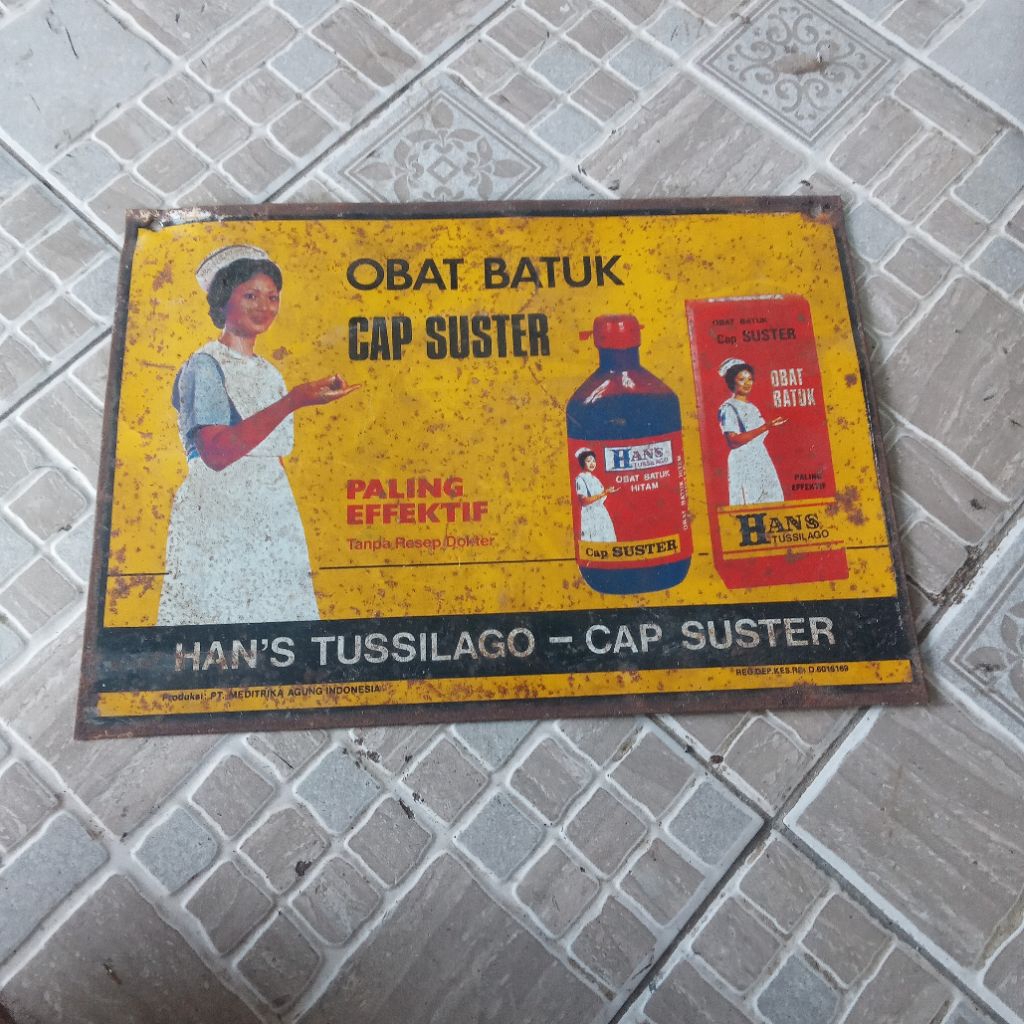 papan plakat iklan lawas iklan jadul tinsign iklan seng