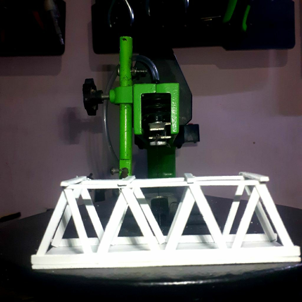 miniatur jembatan besi aquascape