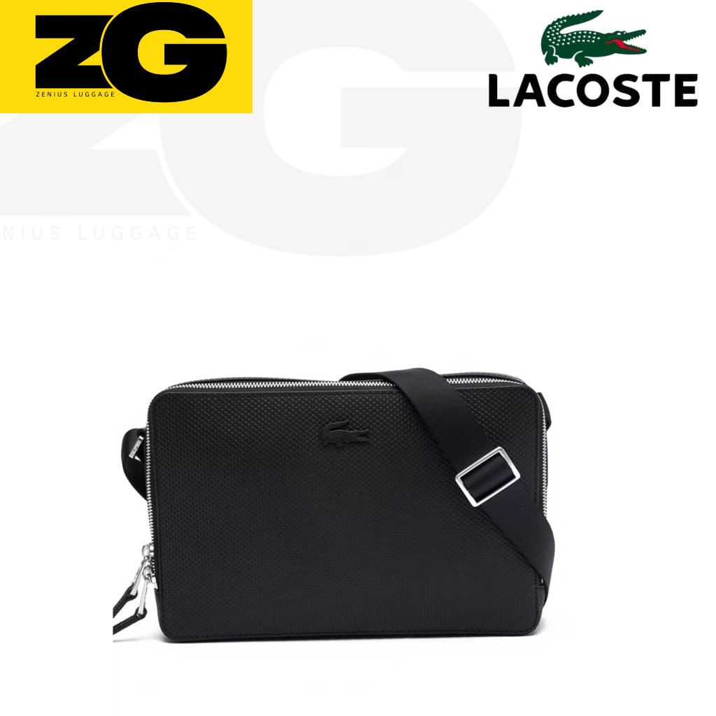 Tas sling bag LACOSTE pria leather original
