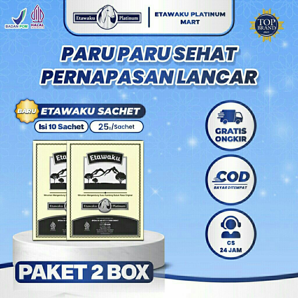 Etawaku Platinum Sachet - Susu Kambing Etawa Murni & Krimer Bubuk