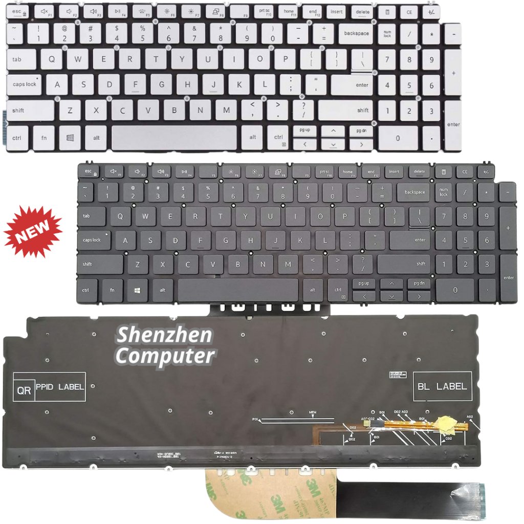 Keyboard Del Inspiron 15-5000 5501 5502 5505 5508 5509 5584 590 5591 5593 5594 5598 new