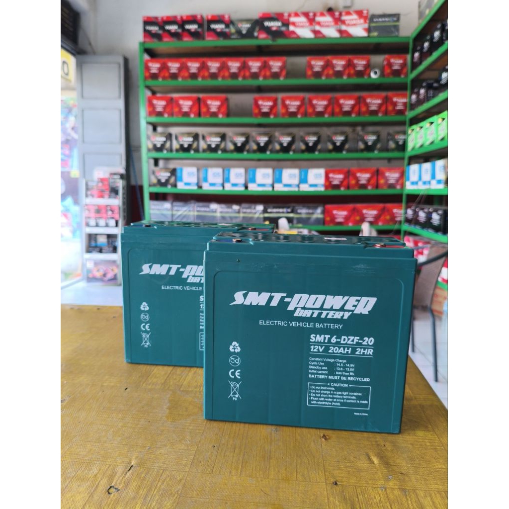 Aki Motor Listrik SMT 12.V 20 AH Aki Sepeda Listrik & Motor Listrik