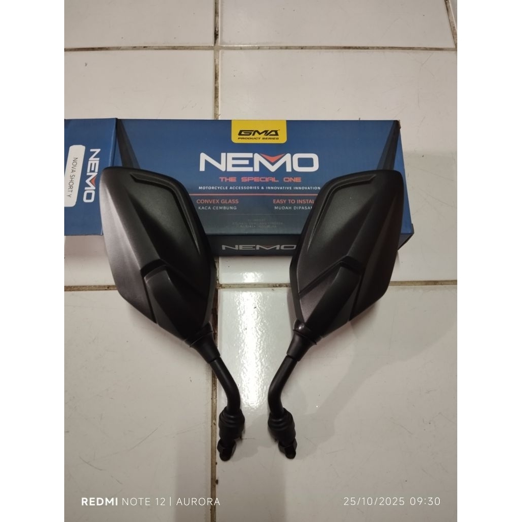 Spion tangkai pendek vario 160 gen2 drat yamaha/honda kaca cembung nemo