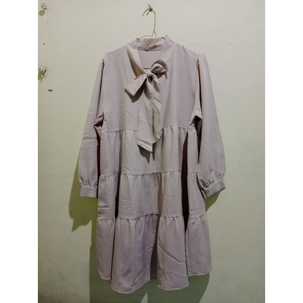 (PRELOVED) Atasan tunik polos - Cream