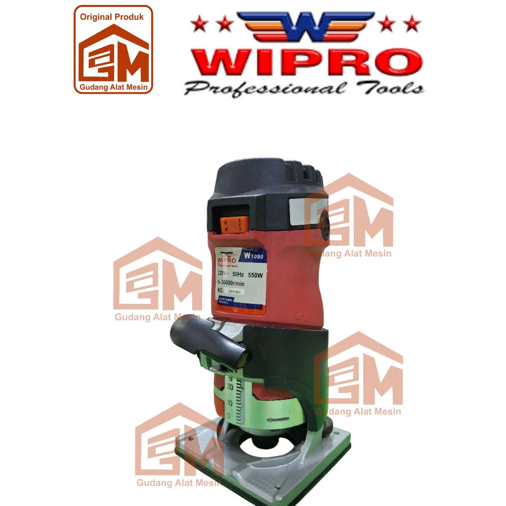 Mesin Router Kayu TRIMMER W1090 (6mm) WIPRO POWER TOOLS