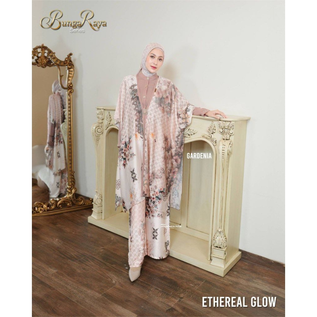 ZABANNIA BUNGA RAYA GAMIS SARIMBIT BRANDED ORIGINAL